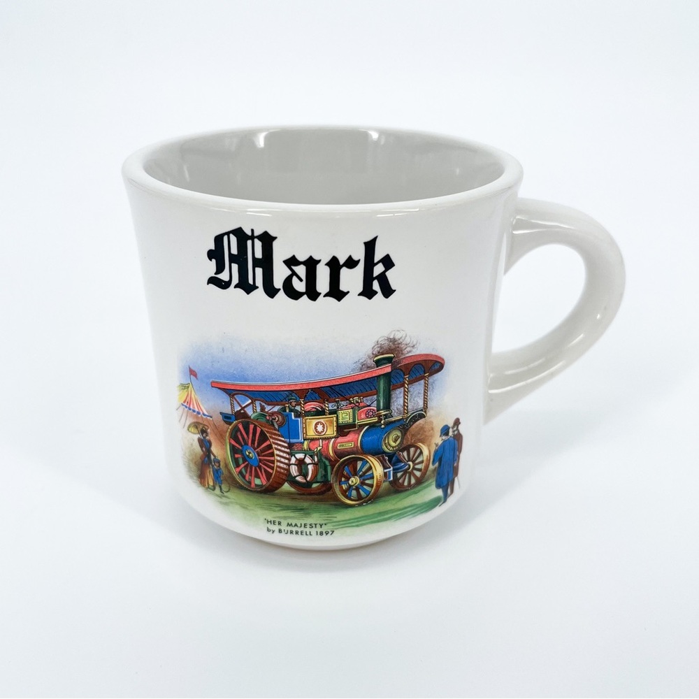 Vintage Papel “Mark” Name “Her Majesty” by Burrell Steam Engine Mug